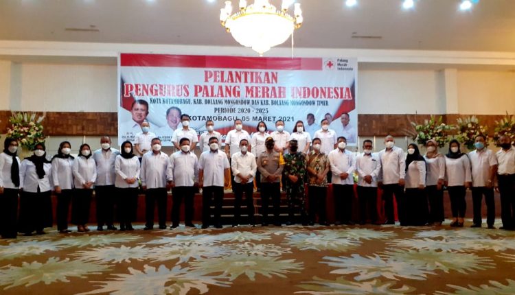 Sekot Kotamobagu Hadiri Pelantikan PMI Kotamobagu