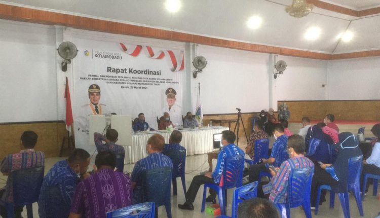 Pemkot Kotamobagu, Bolmong dan Boltim Gelar Rapat Sinkronisasi RTRW