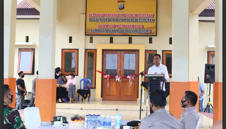 Bupati Sam Sahrul Mamonto Hadiri Peresmian Polsek Tutuyan