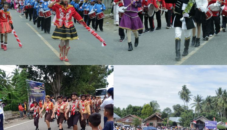 Gelar Lomba Gerak Jalan Dan Marching Bend Pemkab Boltim Ramaikan Hari